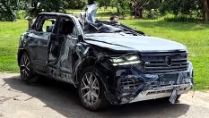 Дори балистична ракета не можа да спре този VW Touareg