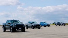 Три дизелови пикапа в битка срещу F-150 Raptor