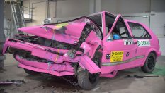 Краш-тест на VW Golf II доказва, че не всичко в миналото е било по-добро