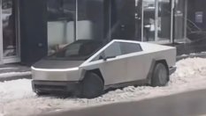 Tesla Cybertruck показва защо зимните гуми са толкова важни