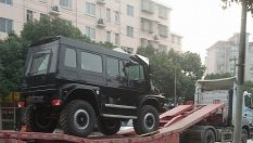 Unimog U5000 SUV не бе пуснат в китайски град