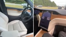 Американец подкара Tesla ... от пътническата седалка