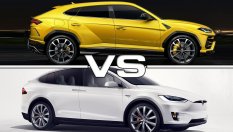 Tesla Model X в битка срещу Lamborghini Urus  