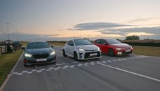 Toyota GR Yaris в битка срещу VW Golf GTI и BMW 128ti на пистата
