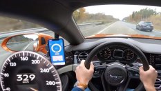329 км/ч с Bentley на аутобана (ВИДЕО)