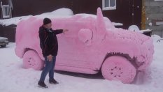 Ето какво е да си измиеш колата при 40 градуса под нулата