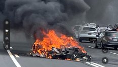 Най-яркото Lamborghini изгоря при катастрофа