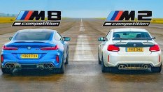 Дуел на пистата: BMW M2 Competition срещу новото M8