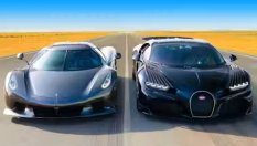 Най-бързите Bugatti и Koenigsegg в спор на пистата