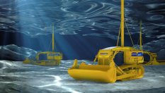 Японци показаха напълно електрически булдозер-амфибия