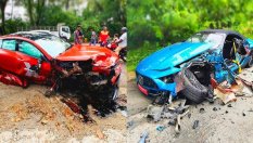 Mercedes-AMG SL 55 и GT 63 бяха унищожени след сблъсък на тест-драйв