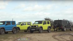 Може ли Suzuki Jimny да победи G-Class на дърпане (видео)