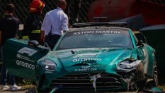 Колата за сигурност на Формула 1 катастрофира тежко на &bdquo;Монца&ldquo;