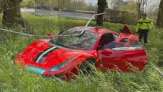 Шофьор потроши Ferrari 488 Pista само ден, след като го купи 