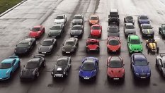 Най-непредсказуемият драг - 30 коли и проливен дъжд (ВИДЕО)