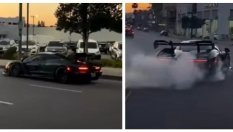 Рядък McLaren се удари в шоурум на Lexus при опит за дрифт 