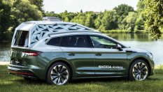 Skoda превърна електрически SUV в мобилен офис