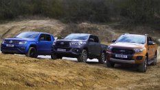 Кой е най-добър извън пътя - Ford Ranger, VW Amarok или Toyota Hilux?