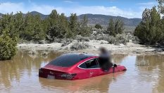 Tesla Model 3 на автопилот едва не удави шофьора си
