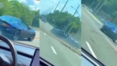 Шофьор на Camaro предизвика Tesla и си го получи