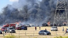 70 коли изгоряха на паркинг заради незагасена цигара