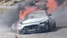 Новият Mercedes AMG GT изгоря по време на тестове