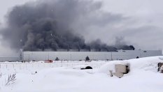 Бившият завод на VW в Русия изгоря