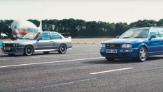 Битка от 90-те: Audi RS2 срещу BMW E30 M3 (ВИДЕО)