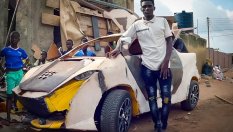 Африкански младеж си направи кола за 200 долара
