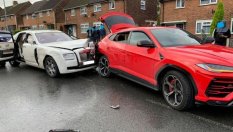 Rolls-Royce Ghost взе на таран Lamborghini Urus