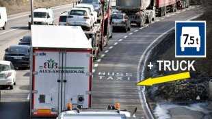 Камиони вместо електромобили ще се движат в бус лентите в Европа