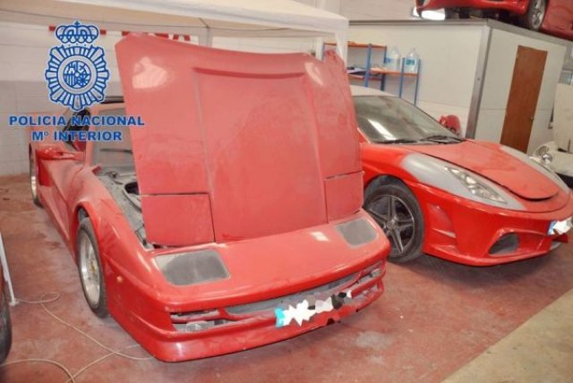Фабрика за фалшиви Ferrari-та бе разбита в Испания