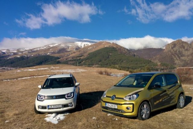 Дребни удоволствия: Suzuki Ignis срещу Volkswagen Up (ВИДЕО)