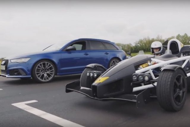 Кой е по-бърз: Audi RS6 Avant или Ariel Atom 3.5R? (ВИДЕО)
