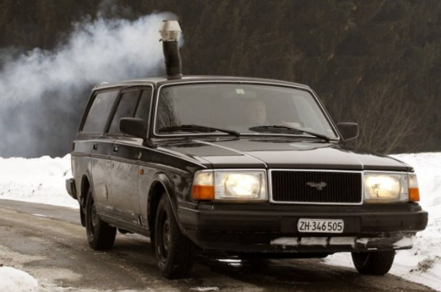 Печка на дърва - новата автомобилна “екстра”