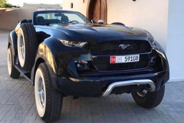 Всъдеходен Mustang - поредната безумна приумица на арабски шейх (ВИДЕО)