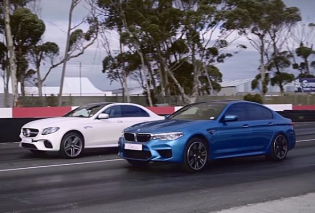 BMW M5 срещу Mercedes-AMG E 63 S: нова битка на суперседаните (ВИДЕО)