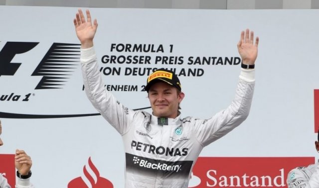 Троен германски триумф за Розберг