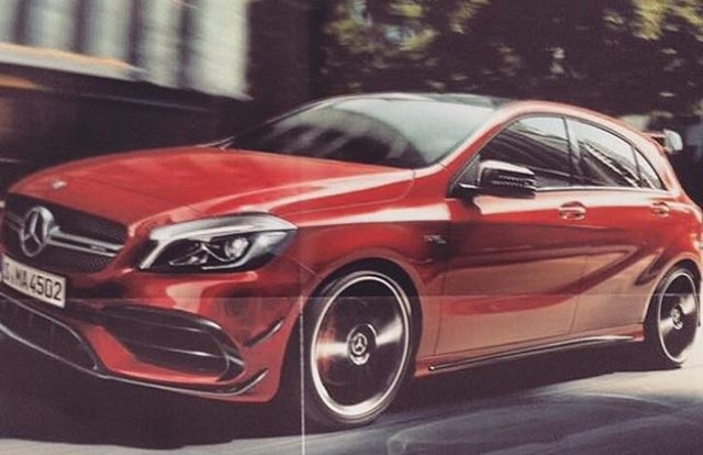 Първа снимка на обновения Mercedes A45 AMG
