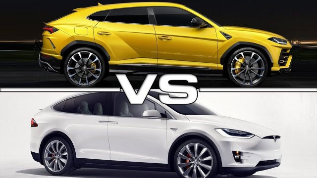 Tesla Model X в битка срещу Lamborghini Urus - AУТОМЕДИЯ