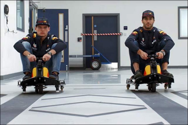 Пилотите на Red Bull си спретнаха нестандартно състезание (ВИДЕО)