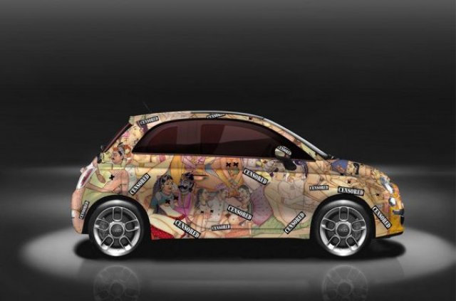 Превърнаха Fiat 500 в кола от „Кама Сутра”