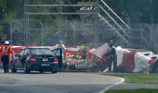 Перес бе наказан за катастрофата в Канада