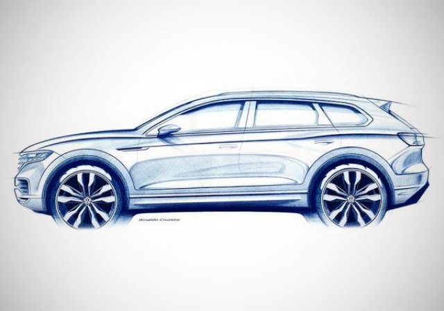 Volkswagen леко вдигна завесата около Touareg