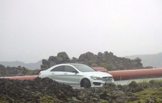 Mercedes-Benz тества A-class седан в Исландия