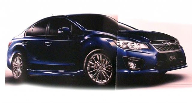 Брошурата на Subaru Impreza за Япония