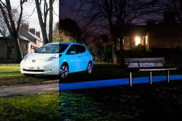 Nissan научи Leaf да свети