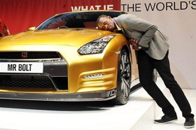 Nissan показа GT-R в чест на Юсейн Болт