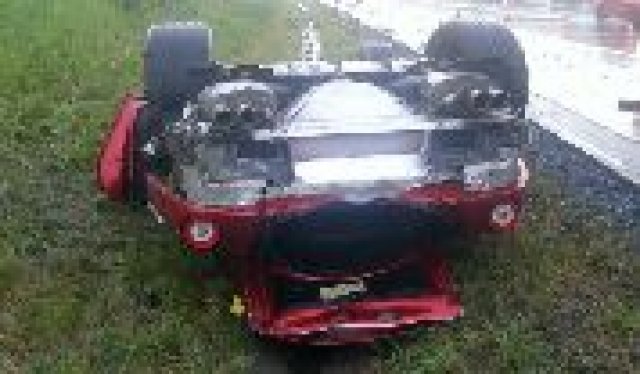 69-годишен обърна по таван Ferrari 599 GTO