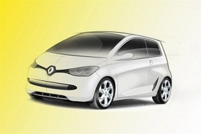 Малка кола със задно от Renault